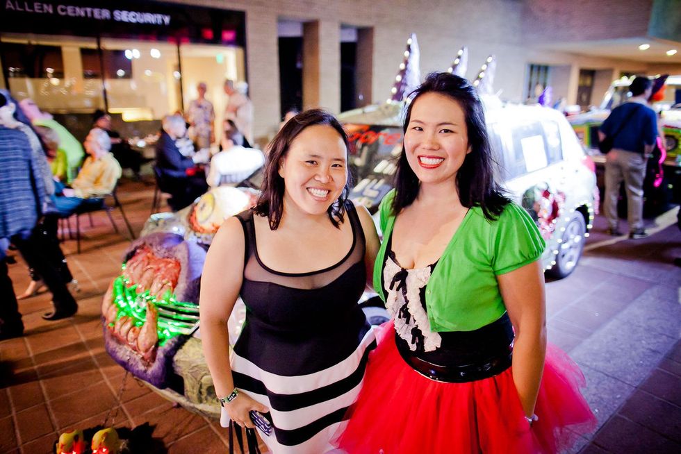 244 Laurinda Lin, left, and Lisa Lin at the Art Car Ball April 2015