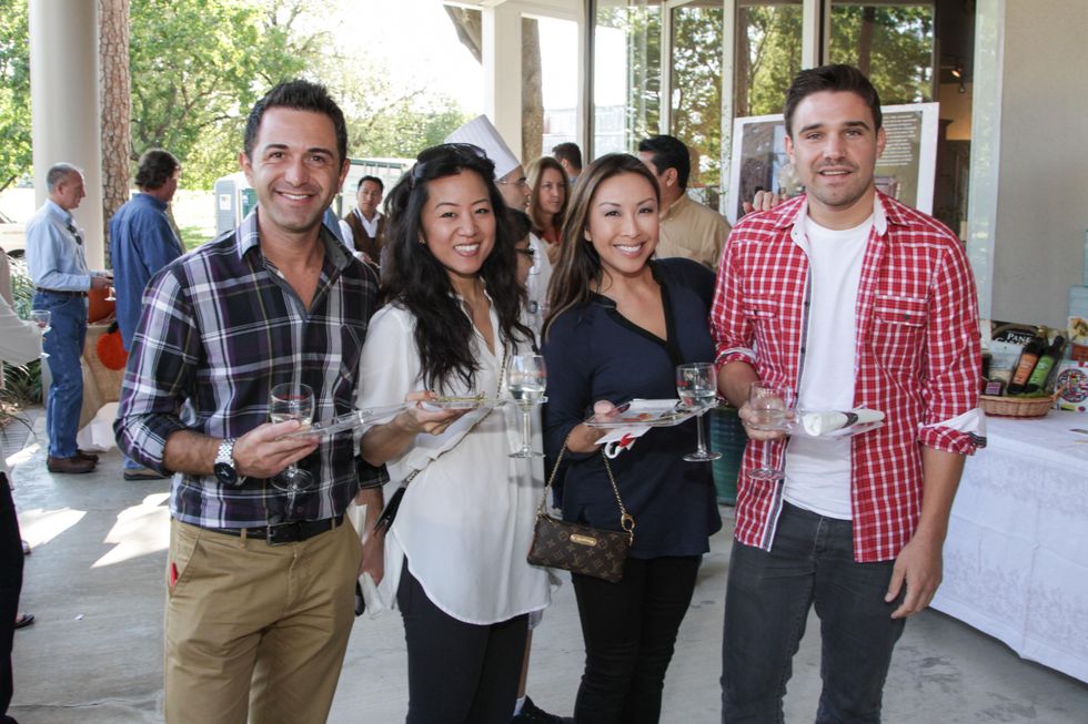 2461 Drew Karedes, from left, Annie Shen, Lily Jang and Justin Schuetz at the Risotto Festival November 2013