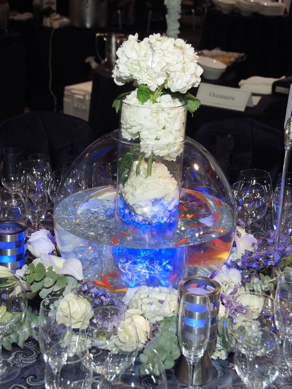 25 Centerpiece for Oceanaire's table at the Bon Vivant Dinner January 2014