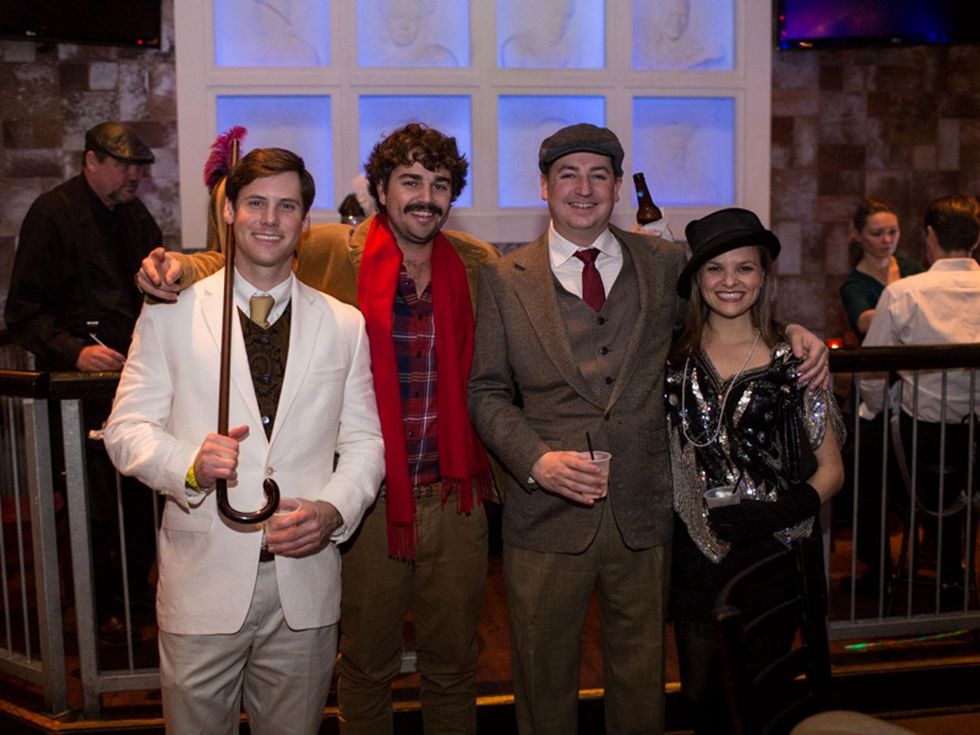 25 Kent Burroughs, from left, Barton McLaughlin and Beaumont and Jordan Boyce at the TIRR party January 2015