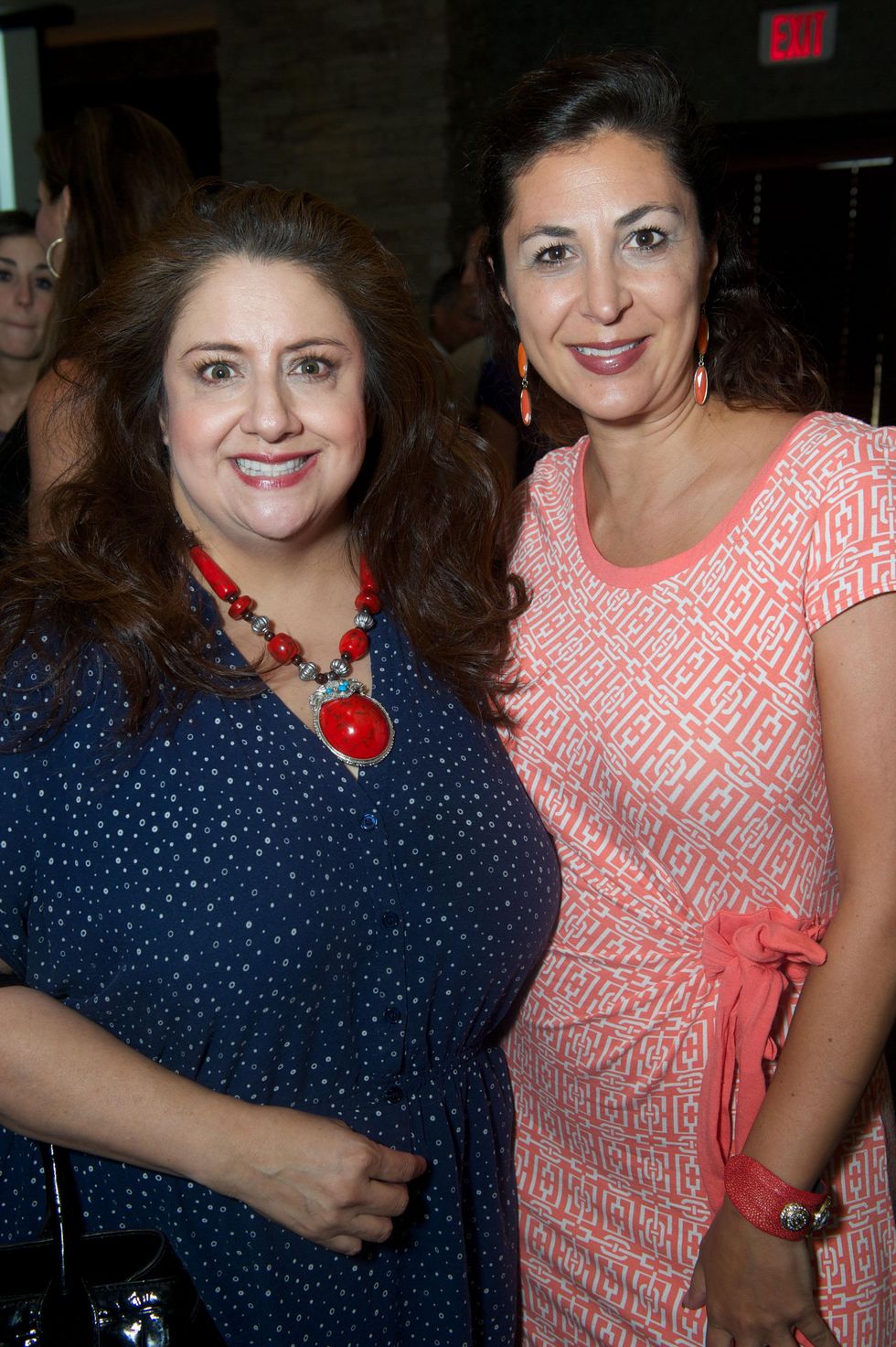 25 Sonia Soto, left, and Debbie Elias the Holly Rose Ribbon Shades of Roses kick off party July 2014