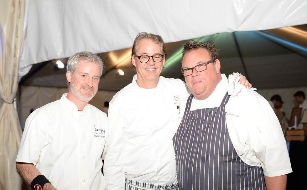 251 Dylan Murray, from left, Robert Del Grande and Chris Shepherd at the Houston Zoo Ambassadors Gala February 2015