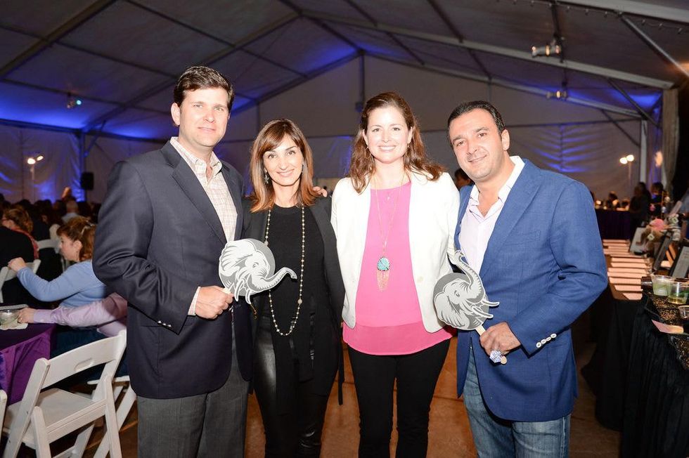 254 Charlie and Susan Neuhaus, from left, and Ali and Haydeh Daboudi at the Houston Zoo Ambassadors Gala February 2015