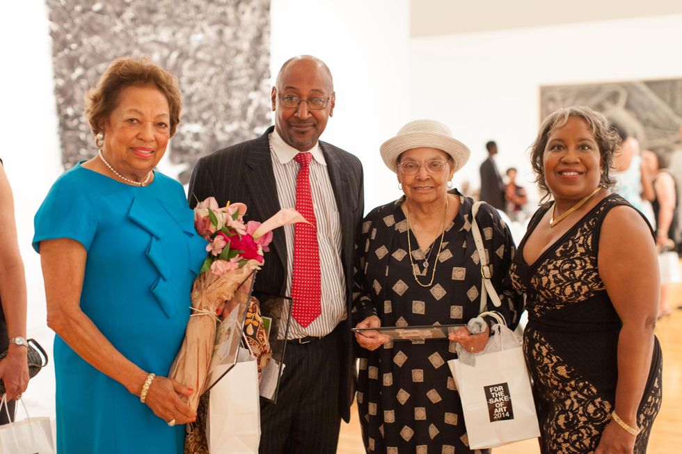 255 Drucie Chase, from left, Peter Thornton, Hazel Biggers and Cheryl Elliott Thornton at For the Sake of Art June 2014