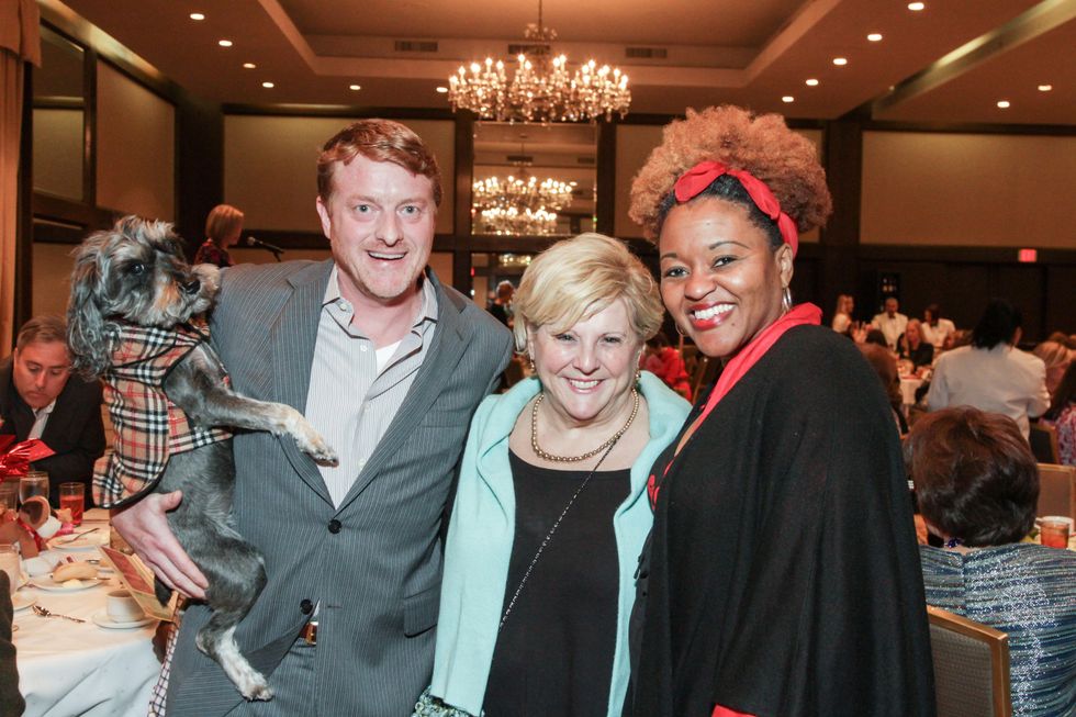 26 Bret Baccus, from left, Paula Sutton and Bridget Samuels at the Best Friends Brunch benefiting aniMeals on Wheels February 2015