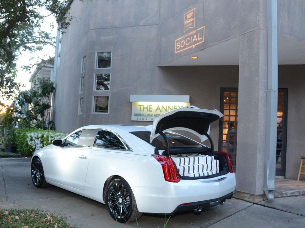 26 Express Yourself car at the CultureMap Social at Gremillion and Co. Fine Art March 2015