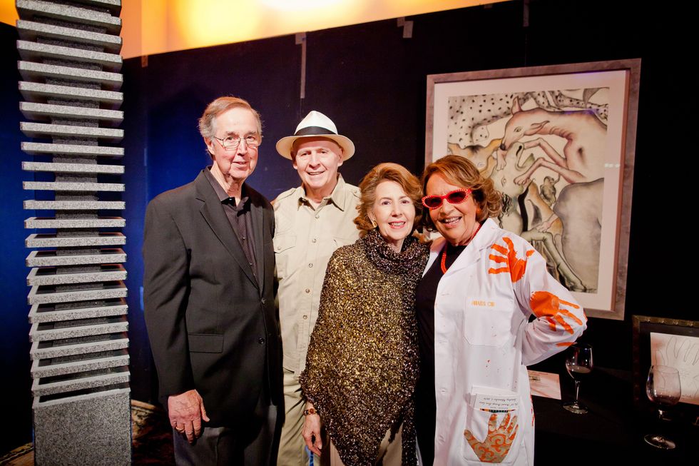 26 Jerry Paine, from left, Louis and Gail Adler and Marilyn Oshman at the Orange Show Gala November 2014