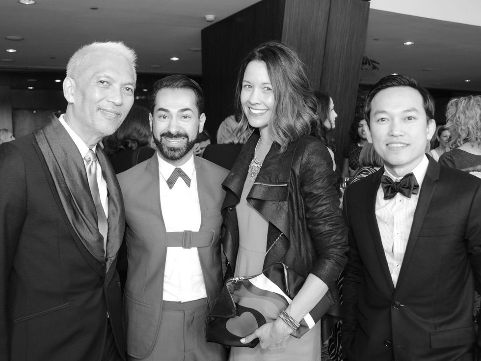26 Marc Huynh, Fady Armanious, Carrie Colbert, Andrew Huynh at the Best Dressed luncheon March 2015