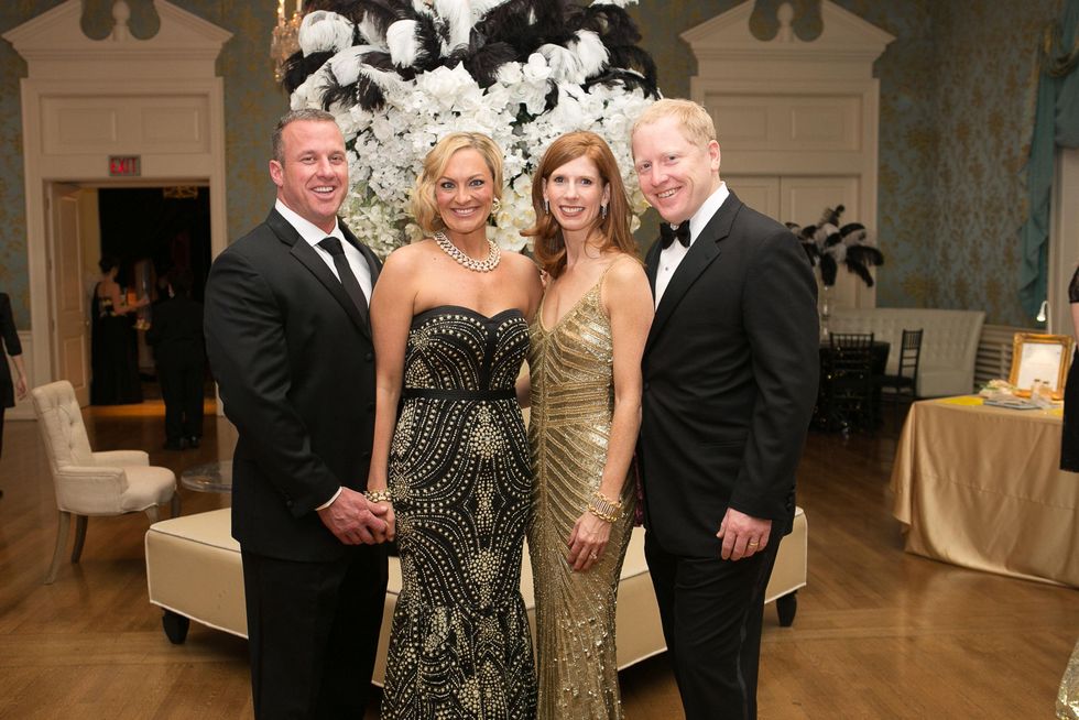 26 Thomas and Rachel Regan, from left, and Elizabeth and Jason Love Junior League Gala