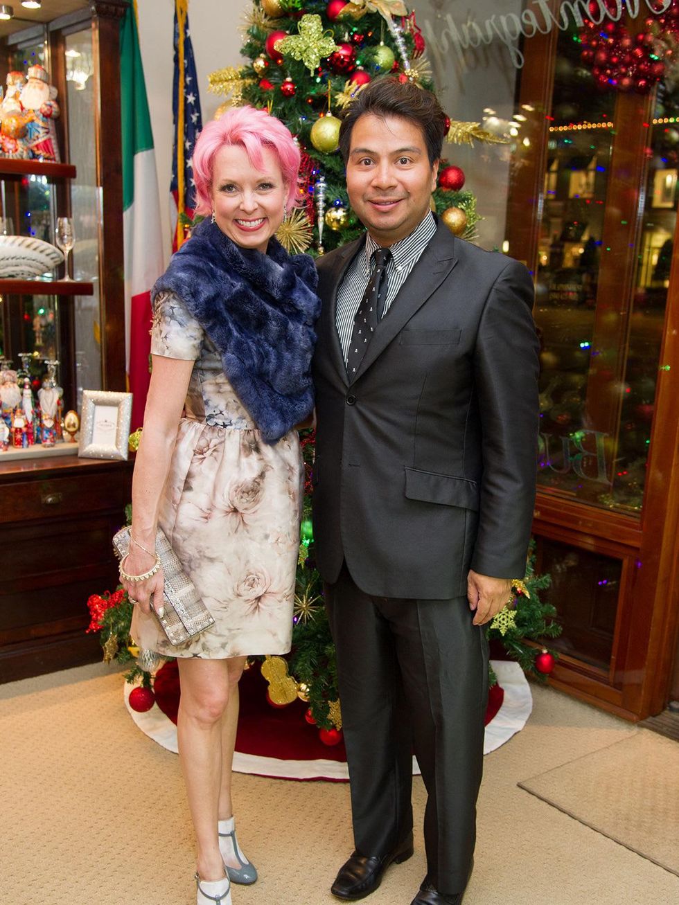 26 Vivian Wise and Sergio Morales at the Mrs. B Jewelry Launch at Valobra November 2013