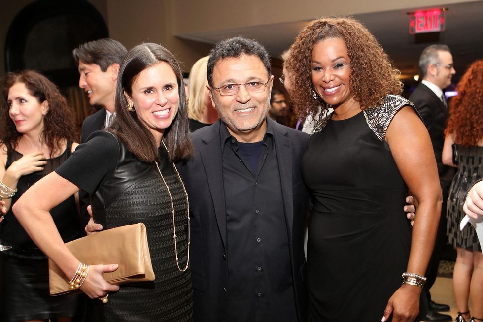 264 Missy Bellinger, from left, Elie Tahari and Deborah Duncan at Catwalk for a Cure November 2013