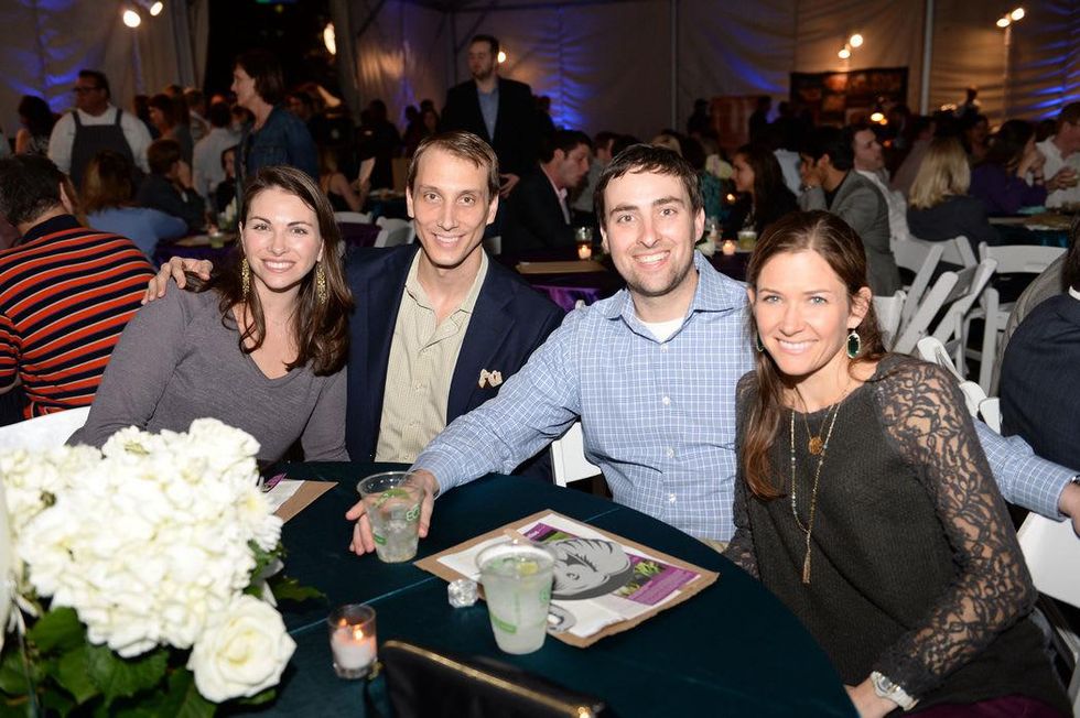 265 Beth and Nick Zdeblick, from left, and Mike and Michelle Rigo at the Houston Zoo Ambassadors Gala February 2015