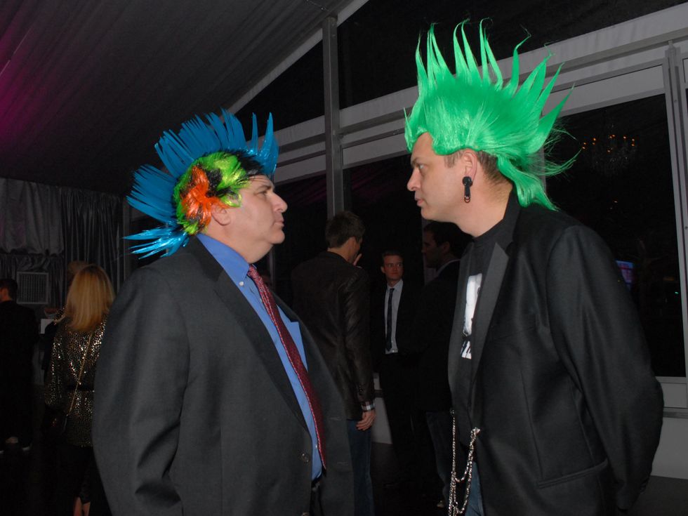 27 4173 Wesley R. Ward, left, and George Hagle at Club Berlin Baker Institute party November 2013.