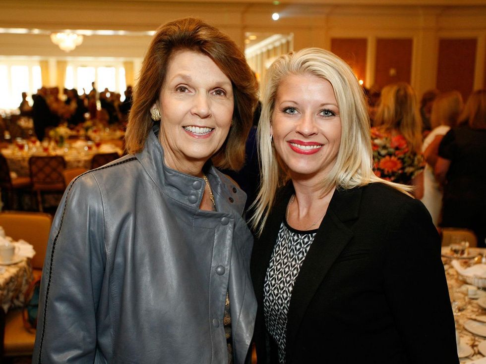 27 Lily Andress, left, and Suzanne Holley at the Houston Botanical Gardens luncheon December 2013