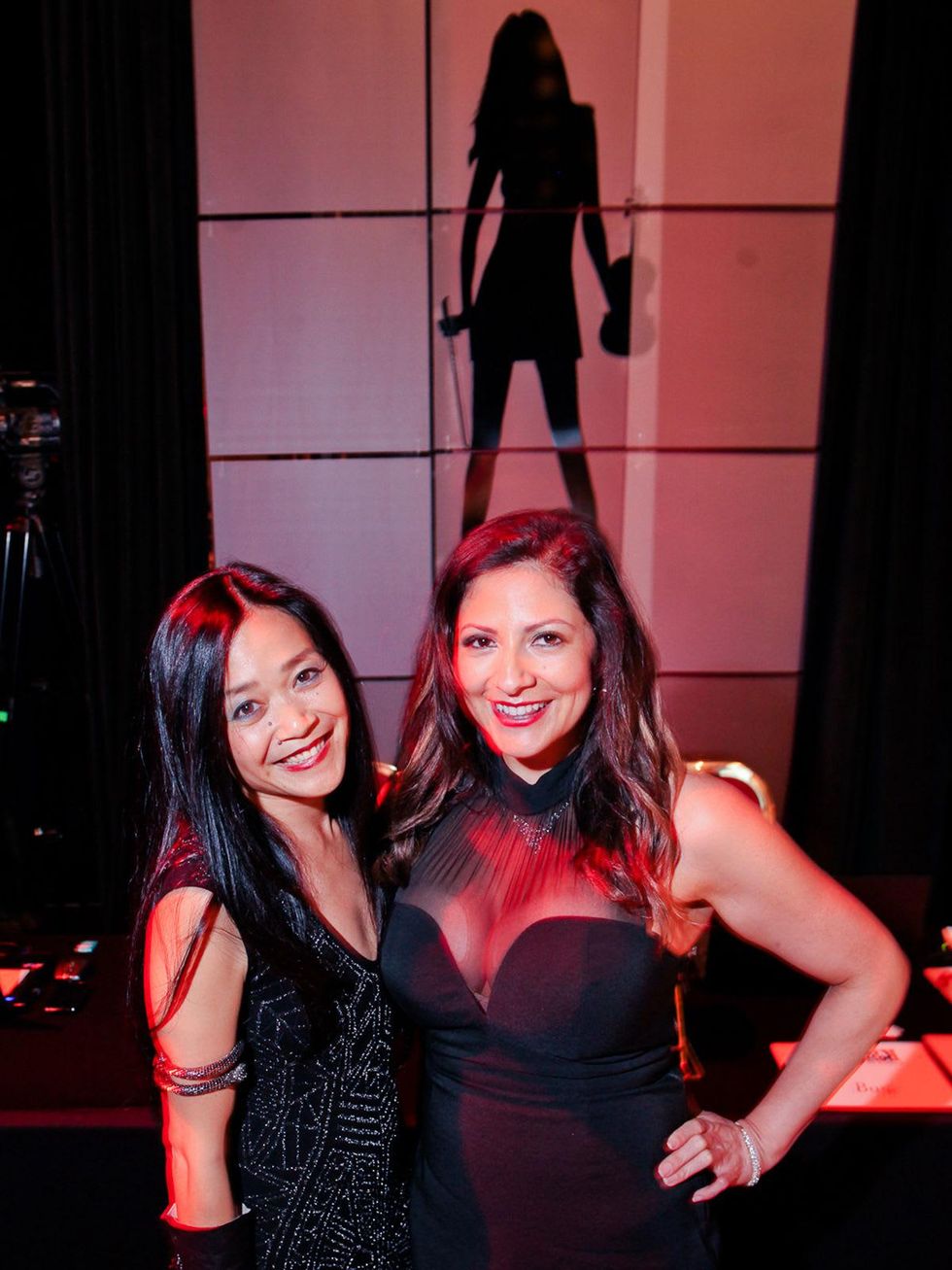 27 Maria Lin, left, and Brenda Gonzalez at the Mercury Baroque Gala March 2014