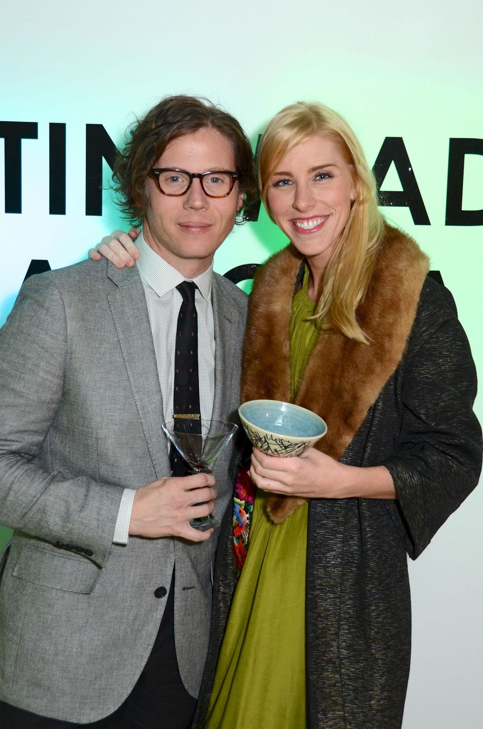 270 Will Walsh and Lindsey George at the Craft Museum Martini Madness party January 2015