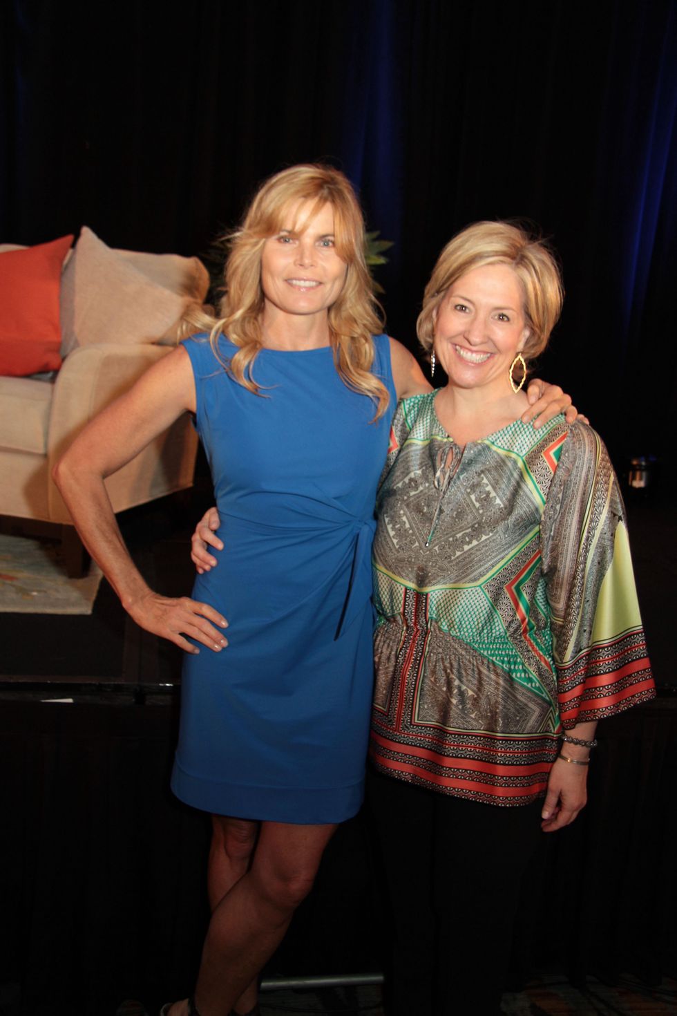 2745 Bren\u00e9 Brown, left, and Mariel Hemingway at the Menninger Luncheon May 2014