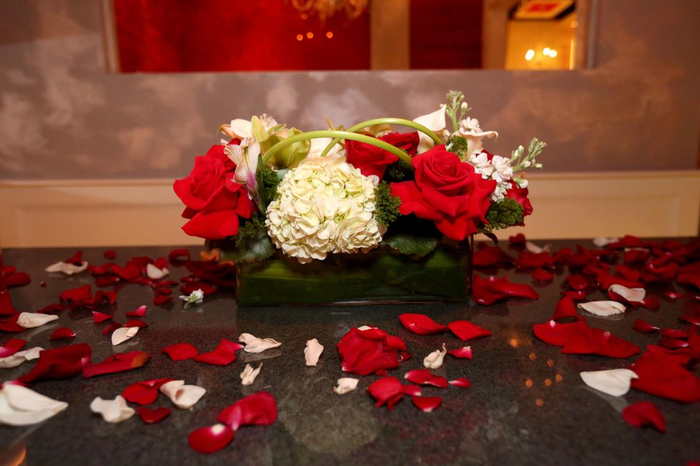 2762 Floral arrangement by Lexis Florist at the Crimson grand opening party July 2014