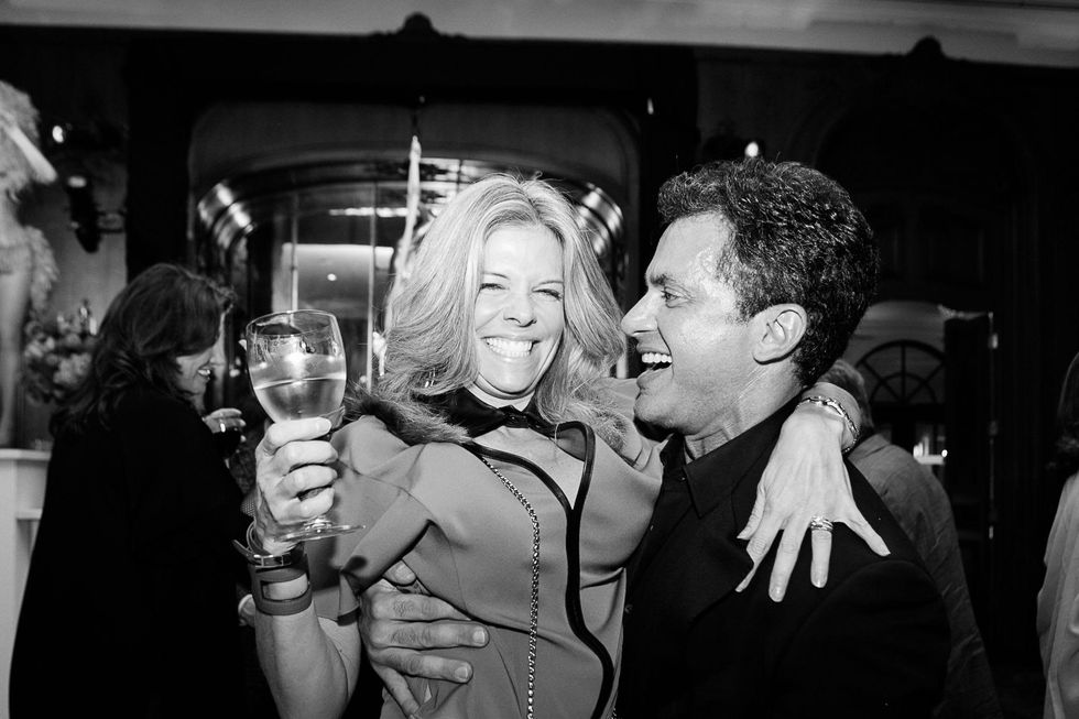 28 Stephanie Perkins and Monsour Taghdisi at Rosemarie Johnson's birthday party April 2014