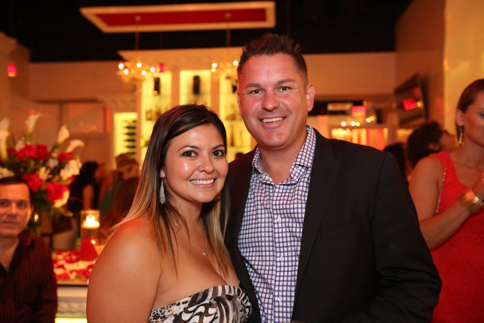 2812 Erica Gonzalez and Heath Irlbeck at the Crimson grand opening party July 2014