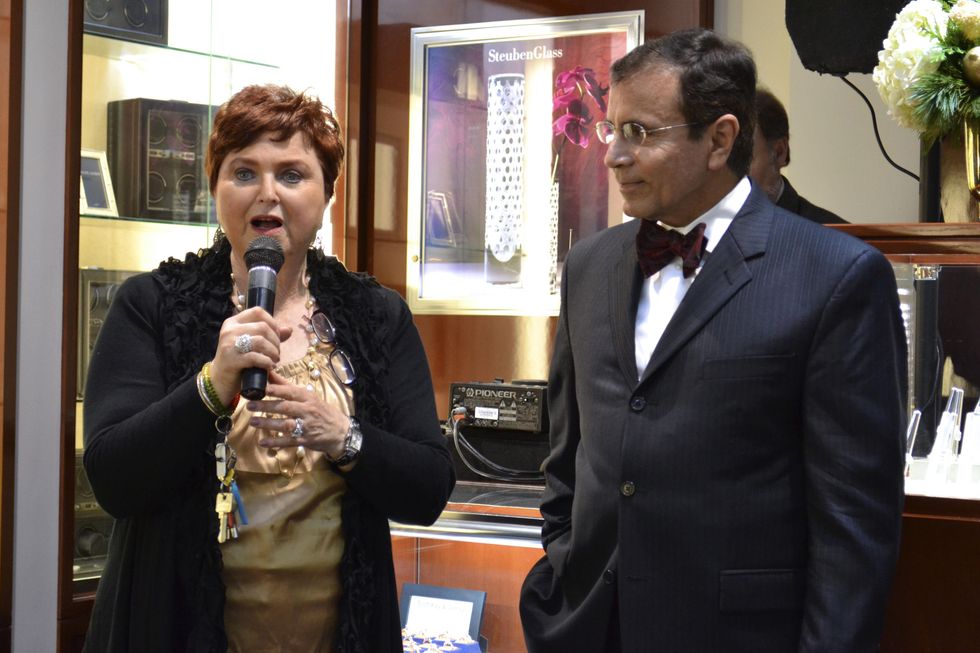 29 Helene and Dror Zadok at the Zadok Holiday Party December 2013