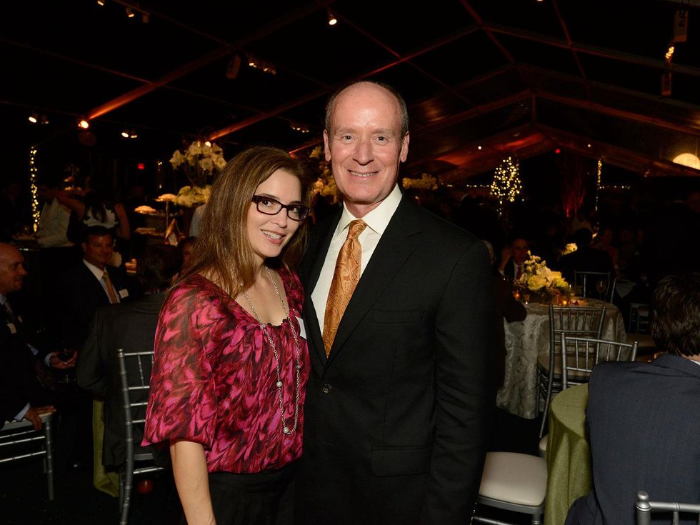 29 Nancy Calles and Dr. Mark Kline at the Texas Children's Ambassadors Holiday Party December 2013