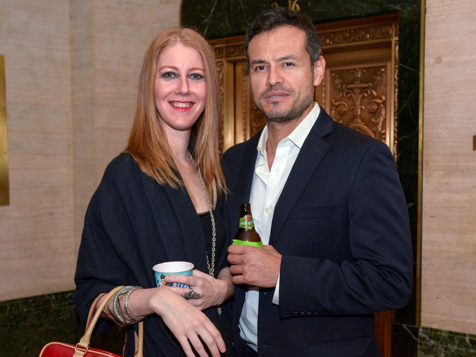 29 Rebecca Schmidt and Mauricio Guzman at Preservation Houston's Pier & Beam #ThrowbackThursday Party November 2014