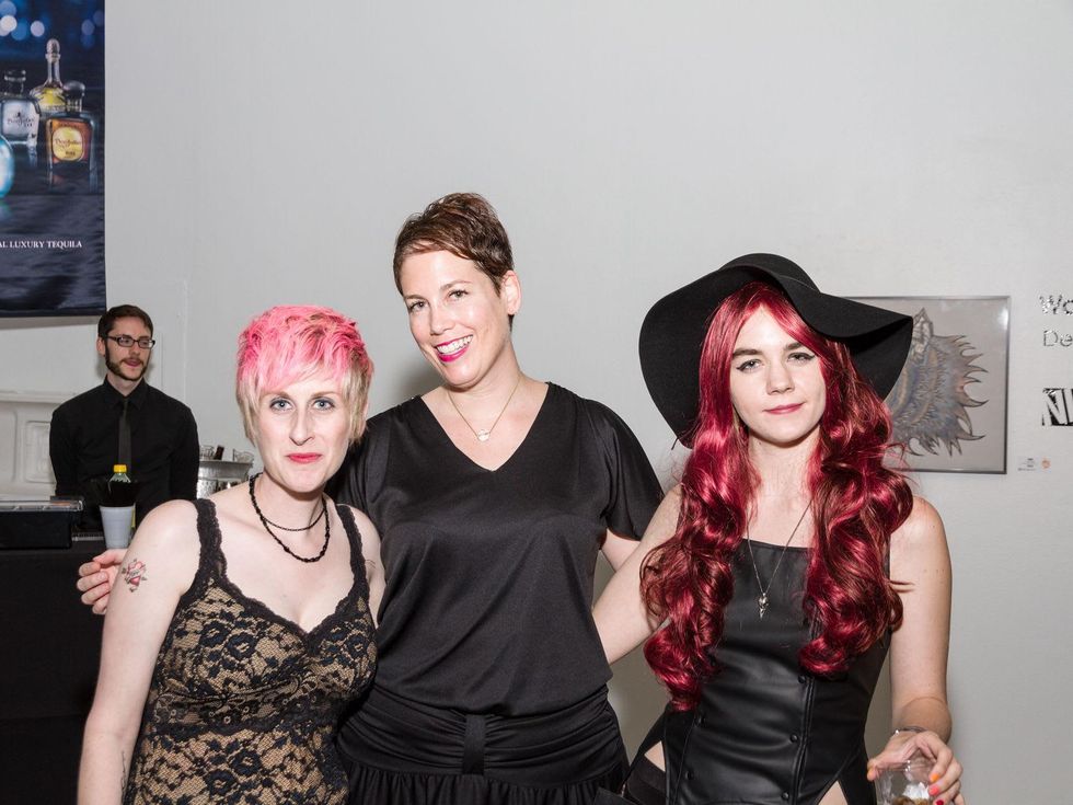 2955 Nicole Longnecker, from left, Sorcha Landau and Paige Stilen at Party Like a Rock Star benefiting Planned Parenthood August 2014 MISSING NAME