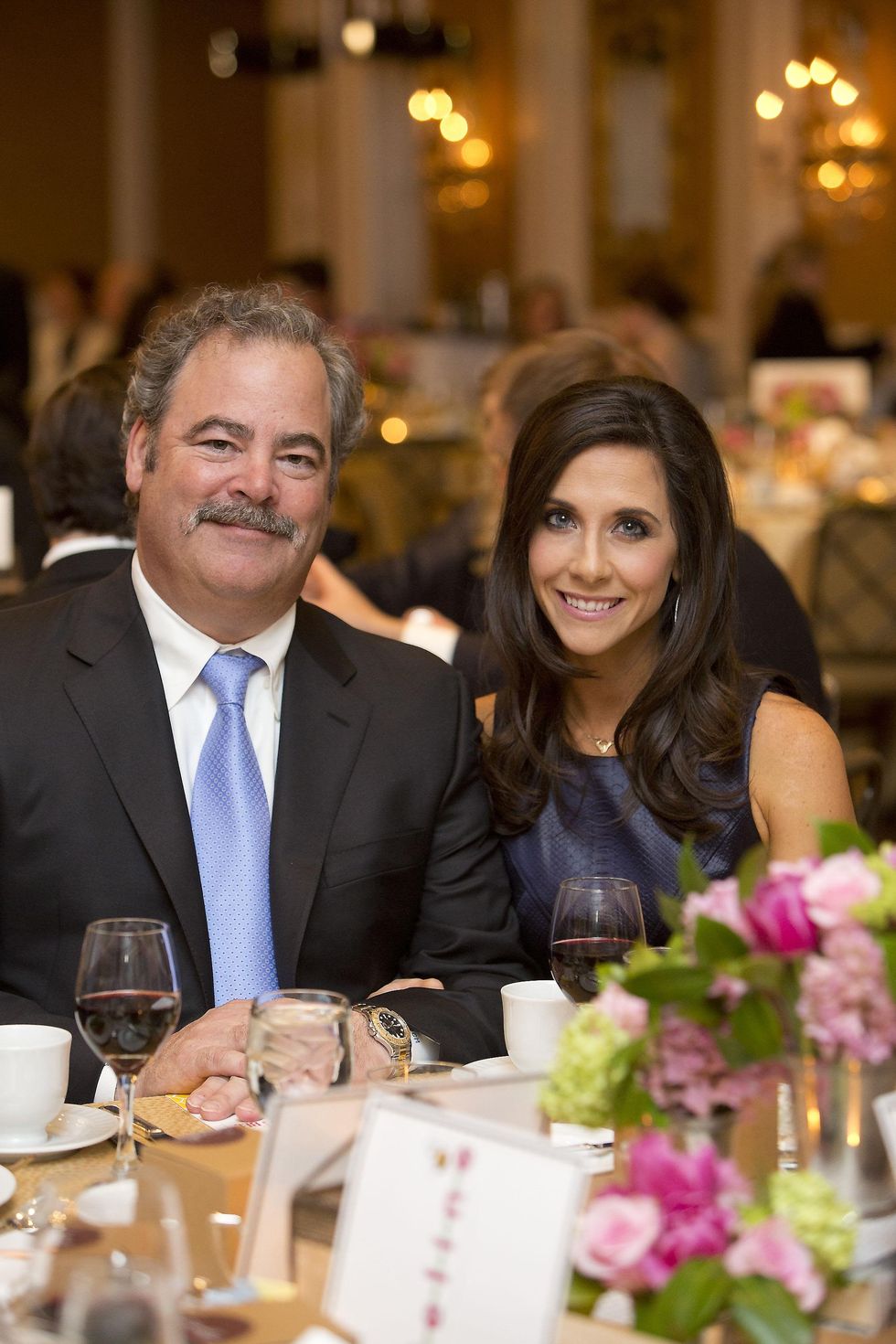 299 Cal and Hannah McNair at the Great Grown-Up Spelling Bee January 2015