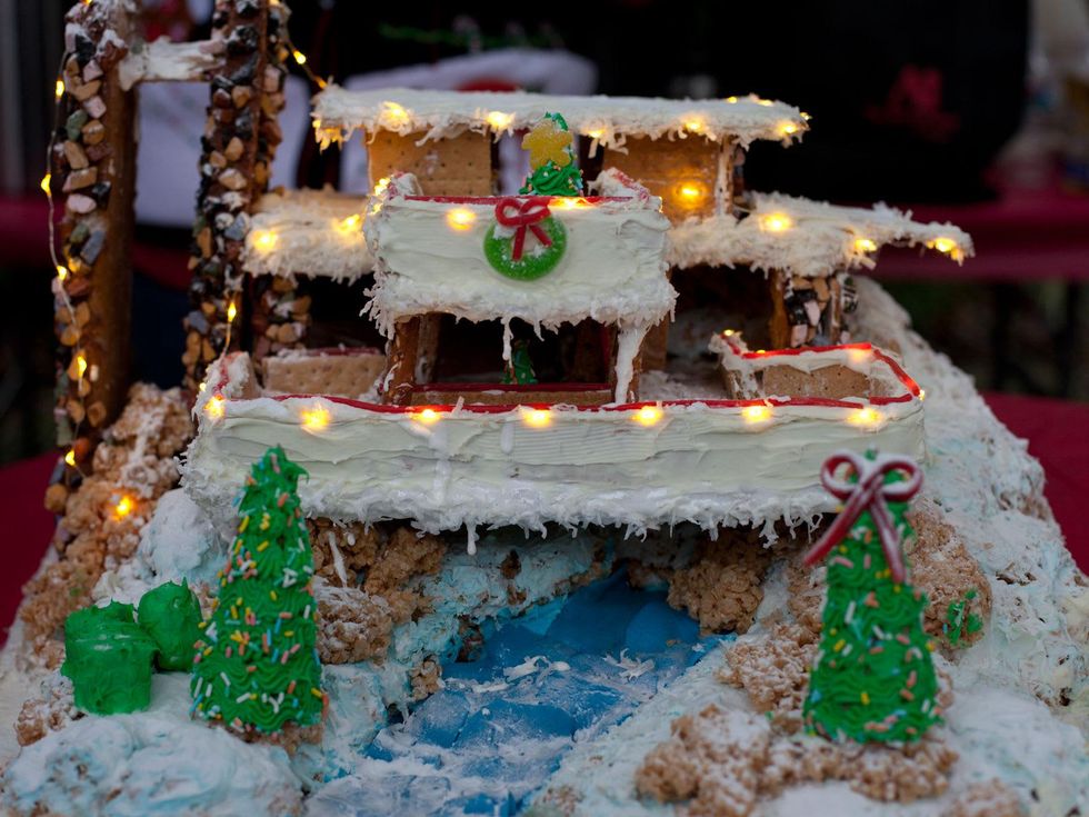 3 AIA Gingerbread build-off December 2013 1st Runner Up _ Art Institute with Falling Water