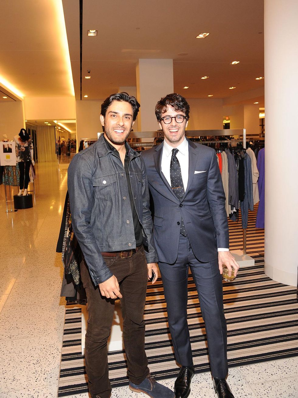 3 Alexandre Rosa, left, and Ian Wells at The Orange Show's A Couture Cause party