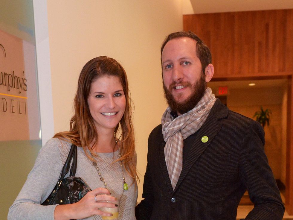 3 Anita Hollmann and George Cole at Preservation Houston's Pier & Beam #ThrowbackThursday Party November 2014