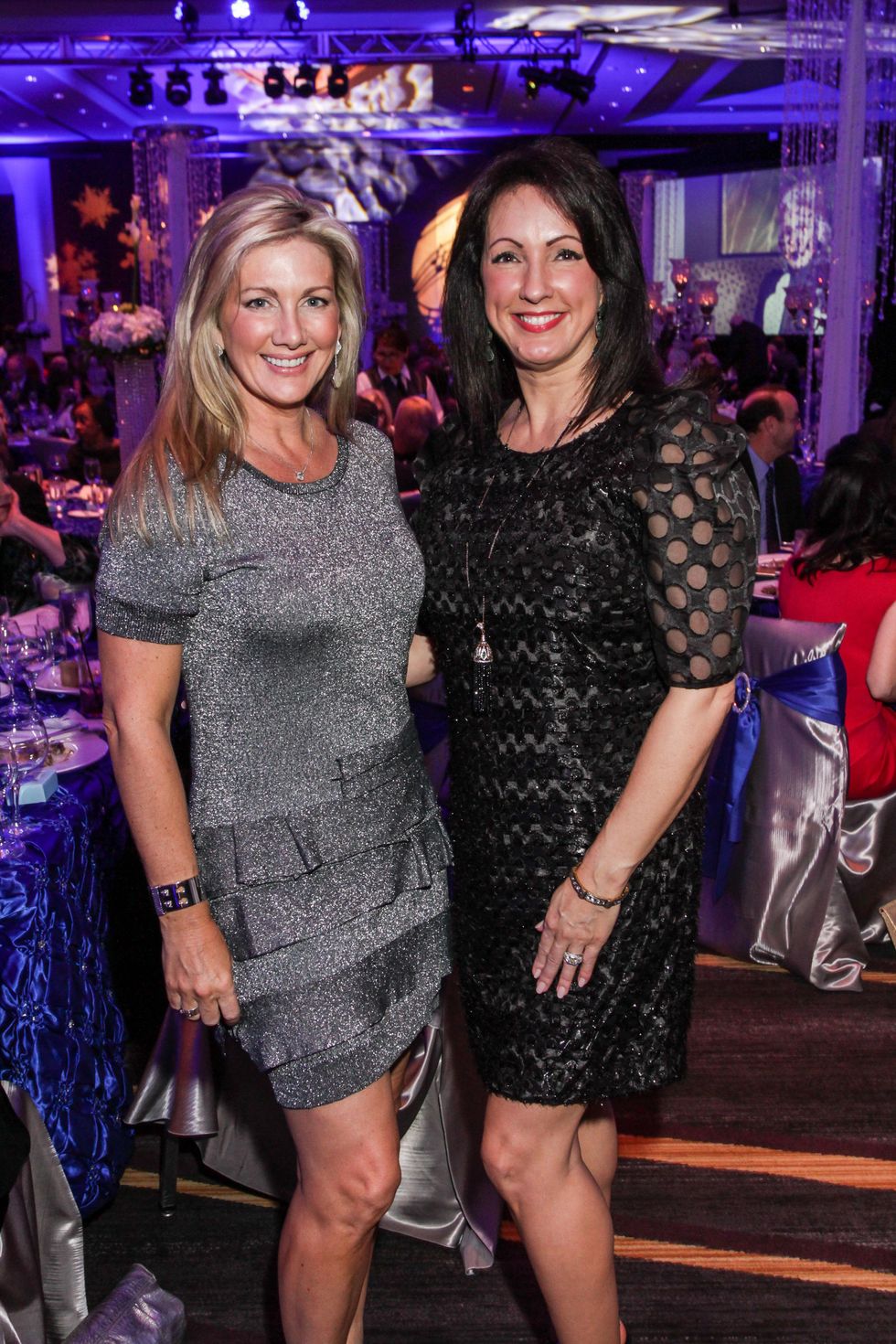 3 Anne Carl, left, and Alicia Smith at the Social Book Treasures dinner December 2014