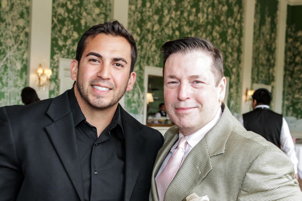 3 Anthony Villarreal, left, and Scott Evans at the Men of Distinction luncheon May 2014