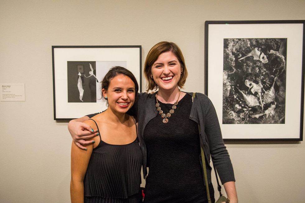3 Aranza Gonzalez, left, and Brittany Currier at the MFAH Art Crowd party September 2014