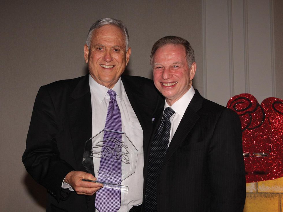 3 Arthur Schechter, left, and J. Kent Friedman at the Seven Acres Gala February 2014