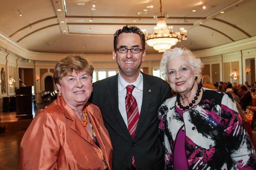 3 Beverly Kaufman, from left, Andrew Davis and Betty Jukes at the Moores School of Music Luncheon November 2014