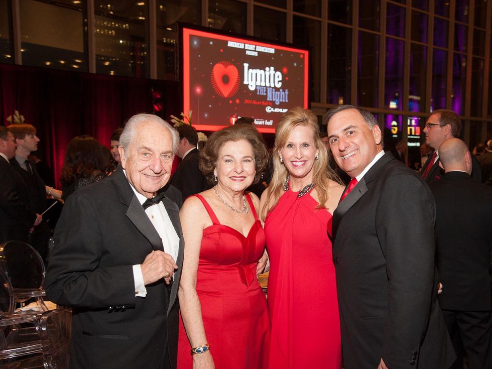 3 Bill and Joann Crassas, from left, and Vanessa and Perry Sendukas at Heart Ball February 2014