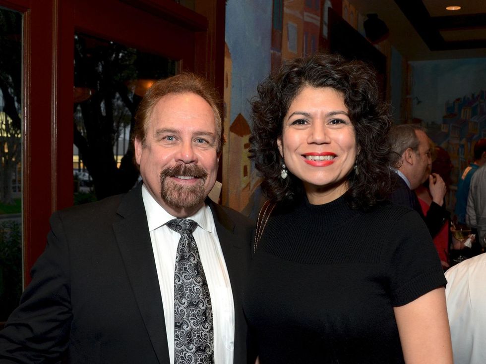 3 Bob Cook and Carol Alvardo at the Fox 26 RoundUP Launch February 2014