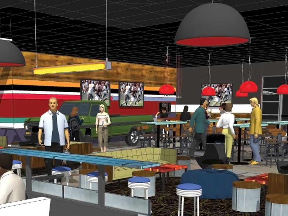 3 Bowlero bowling alley The Woodlands rendering May 2014