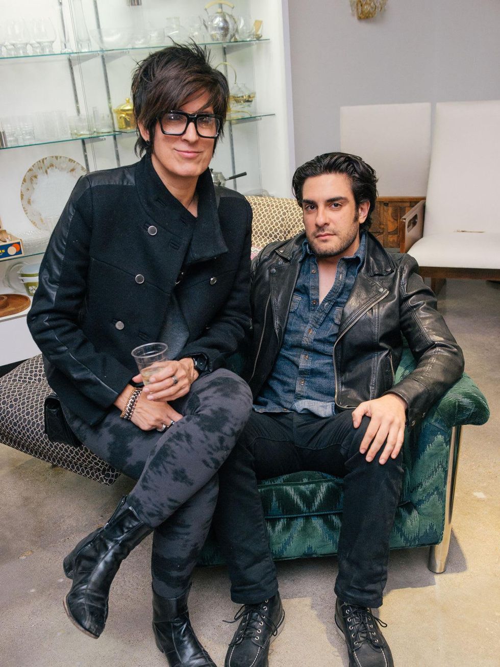 3 Celeste Tamarillo and Alex Rosa at the Lynn Goode Vintage opening reception March 2014