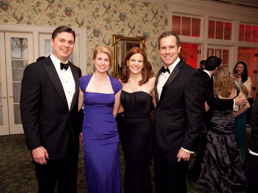 3 Collin and Jacquelyn Cox, from left, and Maidie Ryan and Clayton Walberg at the Junior League of Houston Charity Ball February 2014