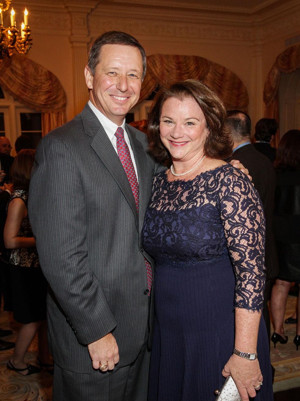 3 David and Tara Wuthrich at the Men of Distinction kick-off party February 2014