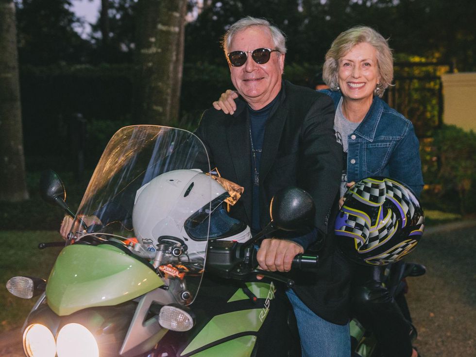 3 David Heaney and Ann Lents at the Bayou Preservation Association's Born on the Bayou party October 2013