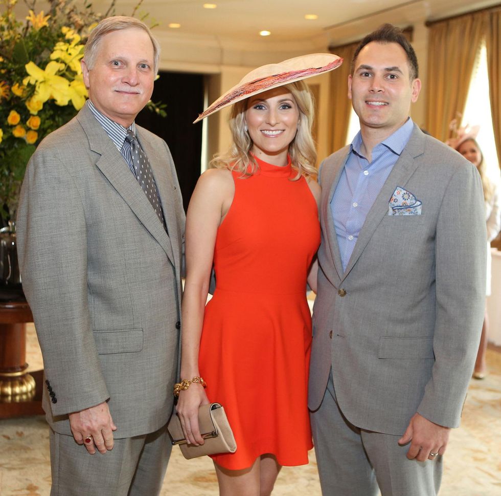 3 Edwin Cabra, left, with Keely and Bill Thorne at Hats Off to Mothers luncheon March 2015