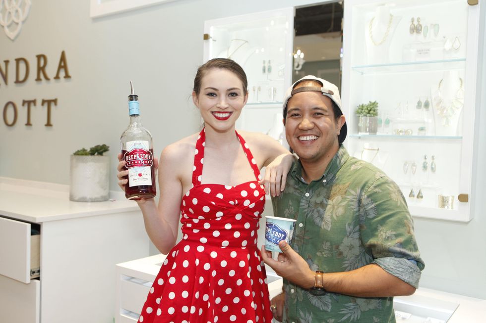 3 Folks from Deep Eddy Vodka at WOW with Kendra Scott October 2014