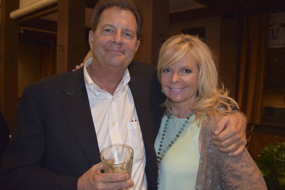 3 George Lane and Gretchen Gilliam at the Houston Livestock Show and Rodeo Trailblazer honoree reception October 2014