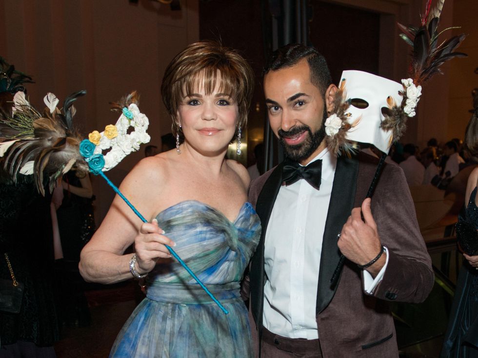 3 Hallie Vanderhider and Fady Armanious Masks at the Houston Ballet Ball February 2015