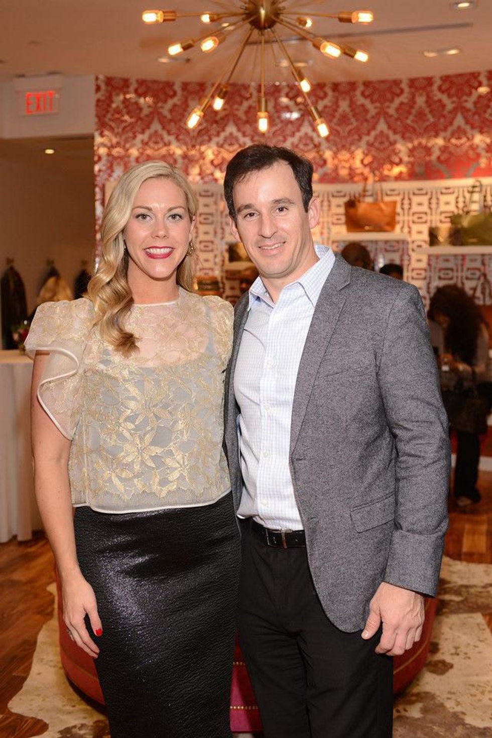 3 Heather McLeskey and Shawn Conerly at the Elaine Turner BLVD Place Grand Opening Party December 2014