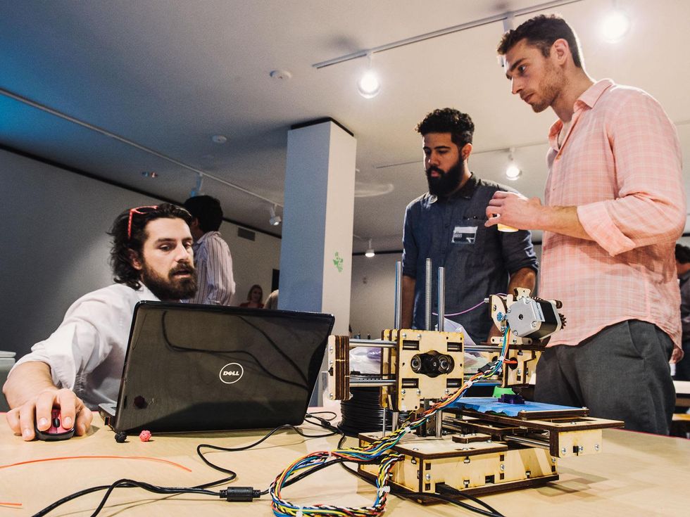 3 Houston Design Fair kick-off party April 2013 Matthew Wettergreen, Jay Tovar, Nathan Nichols